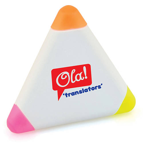 Promotional Small Triangle Highlighter for Office Stationery