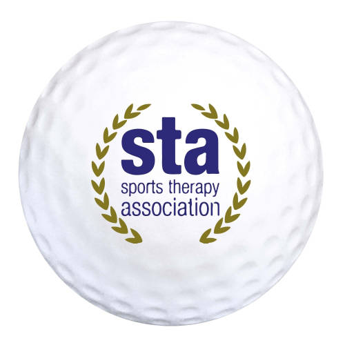 Promotional printed Stress Golf Balls with a logo printed to 1 side from Total Merchandise