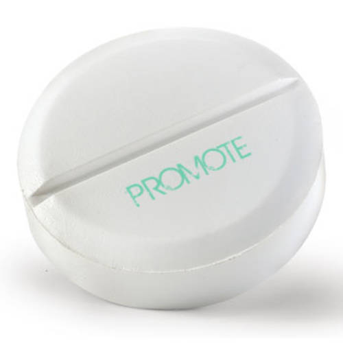 Promotional branded Stress Pill with a company logo printed to 1 position from Total merchandise