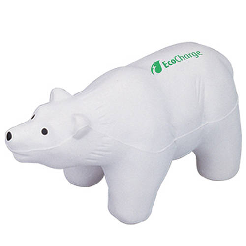 Promotional Stress Polar Bear for Marketing Handouts