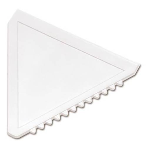 Branded Promotional Triangle Ice Scrapers available in white from Total Merchandise