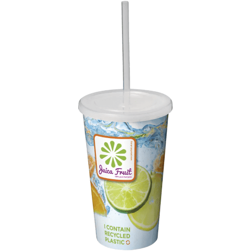 Brite Full Colour Stadium Cups in White