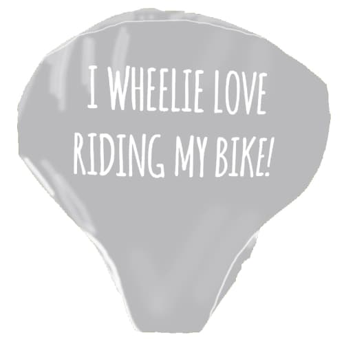 Custom Printed PVC Bike Seat Covers in Grey 421 from Total Merchandise