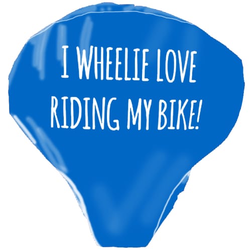 Branded PVC Bike Seat Covers in Blue 300 from Total Merchandise