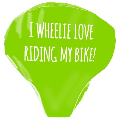 Promotional PVC Bike Seat Covers in Green 375 from Total Merchandise