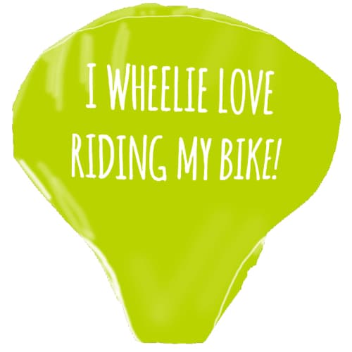 Logo Printed PVC Bike Seat Covers in Green 382 from Total Merchandise