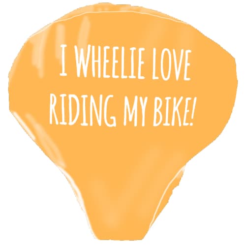 Custom Printed PVC Bike Seat Covers in Orange 1365 from Total Merchandise