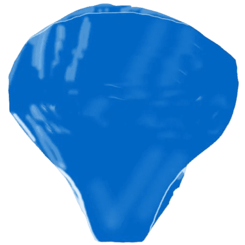 Printed PVC Bike Seat Covers in Blue from Total Merchandise