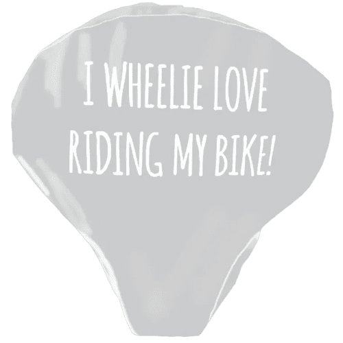 Promotional PVC Bike Seat Covers in Cool Grey 3 from Total Merchandise