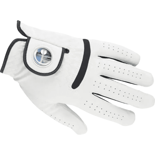 Ball Marker Golf Glove in White