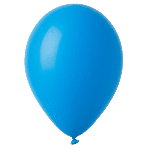 All Round Print Balloons in Blue 7461 C