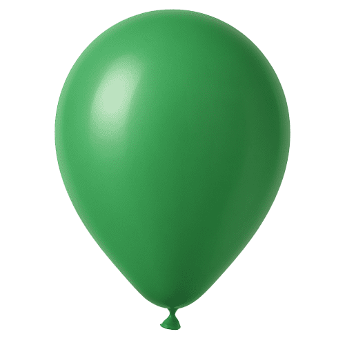 All Round Print Balloons in Green 348