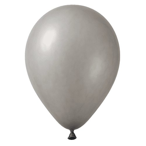 All Round Print Balloons in Grey 420 C
