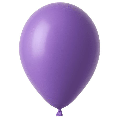 All Round Print Balloons in Purple 266
