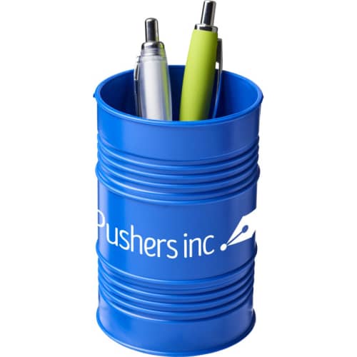 Oil Drum Pen Pots in Blue