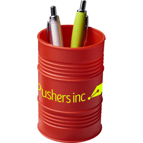 Oil Drum Pen Pots in Red