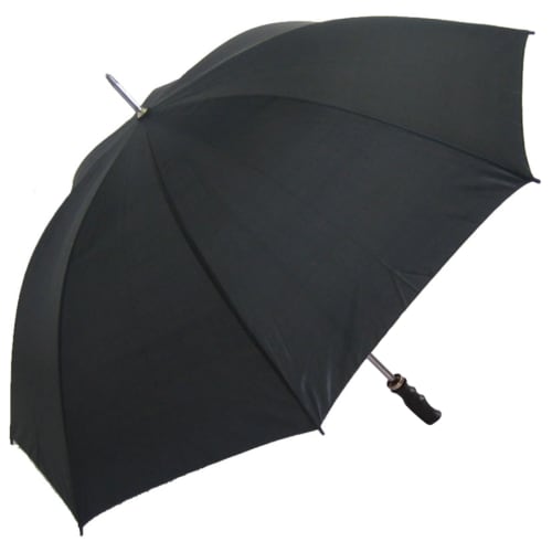 UK Express Branded Budget Golf Umbrellas in Black from Total Merchandise