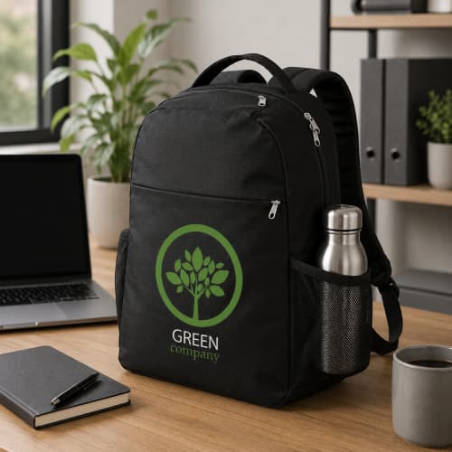 Lifestyle image of 15 Inch Slim Laptop Backpacks by Total Merchandise