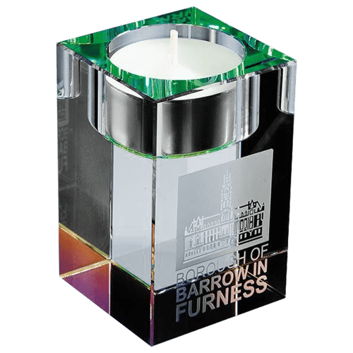 Promotional Optical Crystal Tealight Holders for Company Gifts