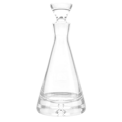 Personalised Handmade Bubble Base Pyramid Decanters for Luxury Gifts