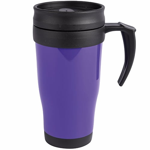 Promotional Insulated Travel Mugs in Purple from Total Merchandise