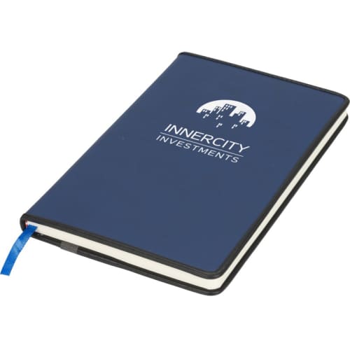 Bordered PU Notebooks in Blue