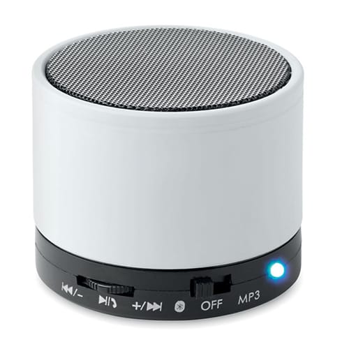 Round Bluetooth Speakers in White