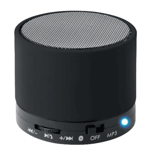 Round Bluetooth Speakers in Black