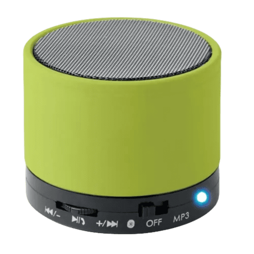 Round Bluetooth Speakers in Lime