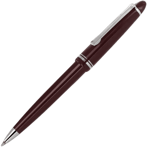 Promotional Alpine Chrome Trim Ballpens in Red from Total Merchandise