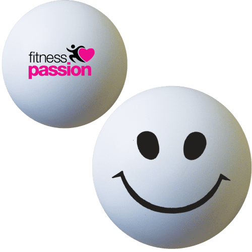 Smiley Face Stress Balls in Off White