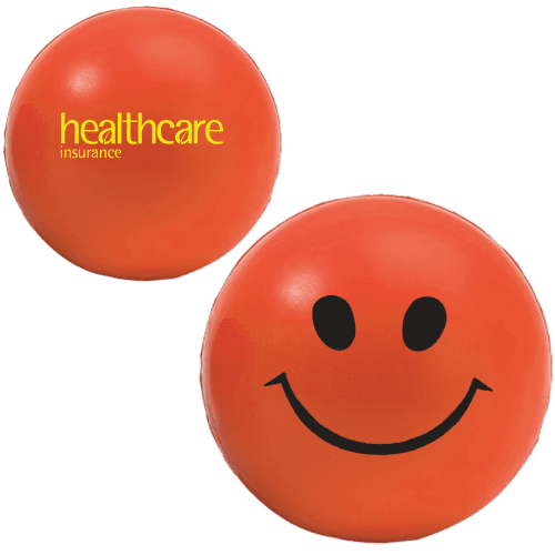 Smiley Face Stress Balls in Orange