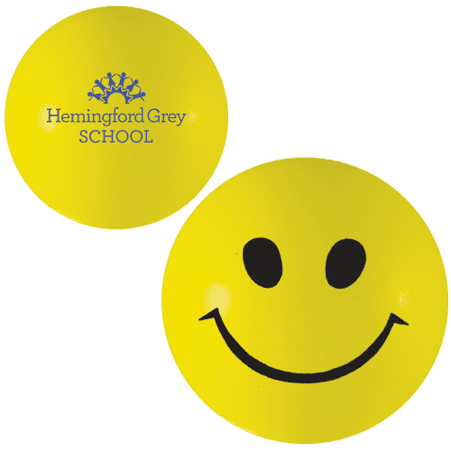 Branded Smiley Face Stress Balls for Office Advertising