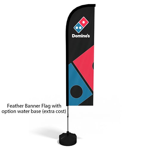 Branded Feather Banner Flags Personalised with Your Design from Total Merchandise