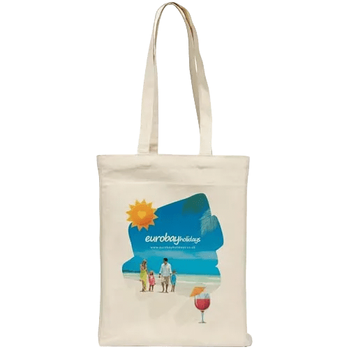 Full Colour Printed 10oz Cotton Tote Bags in Natural