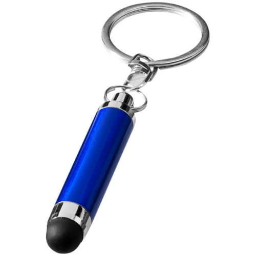 Lightweight Aluminium Stylus Keyrings in Blue