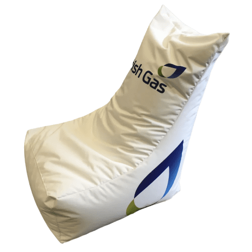 High Back Bean Bag Seats in White