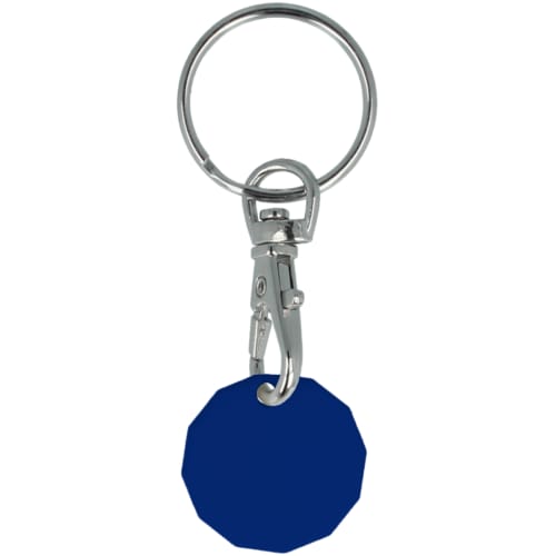 Blue Branded Recycled Trolley Coins with your Company Logo from Total Merchandise