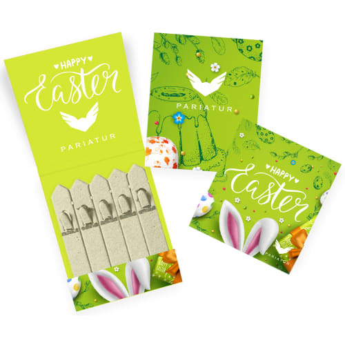 Corporate Branded 5 Seedstick® Packs with Easter Design from Total Merchandise