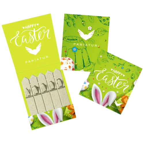 Corporate Branded 5 Seedstick® Packs with Easter Design from Total Merchandise