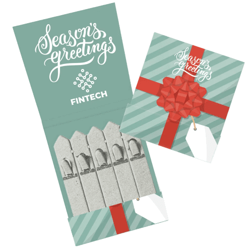Promotional 5 Stick Seed Packs Printed with a Christmas Design by Total Merchandise
