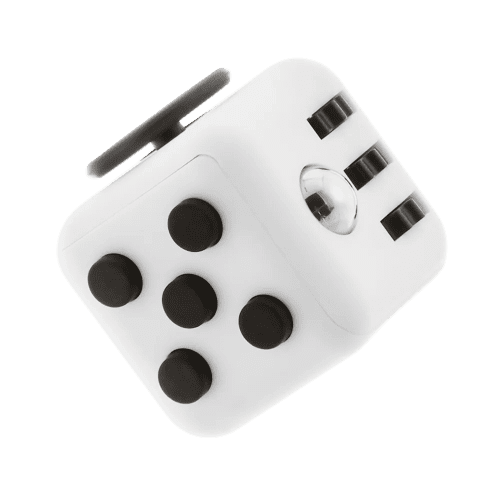 Side angle of the fidget cube, sold by Total Merchandise.