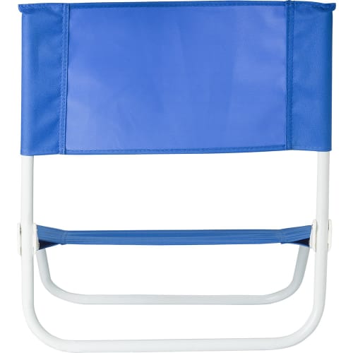 Logo branded Foldable Beach Chairs available in cobalt blue from Total Merchandise