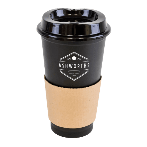 Promotional 500ml Paper Sleeve Take Away Mugs for Office Giveaways