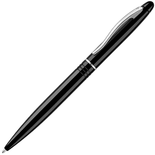 Custom Branded Pierre Cardin Opera Ballpens in Pearl Black Printed with a Logo by Total Merchandise