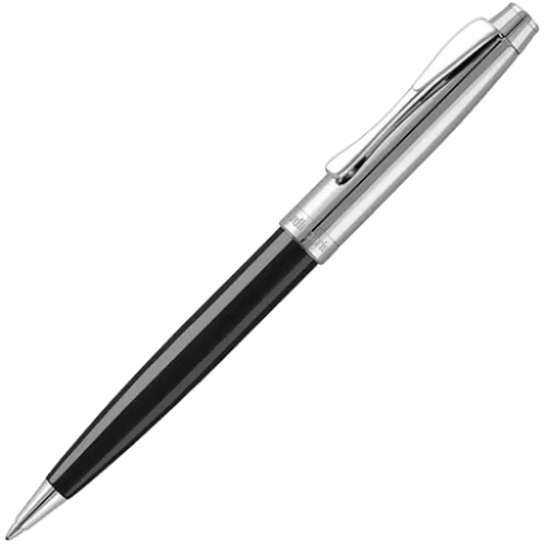 Custom Printed Pierre Cardin Clermont Ballpens in Black from Total Merchandise