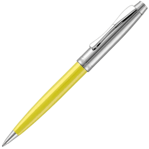 Promotional Pierre Cardin Clermont Ballpens in Yellow from Total Merchandise