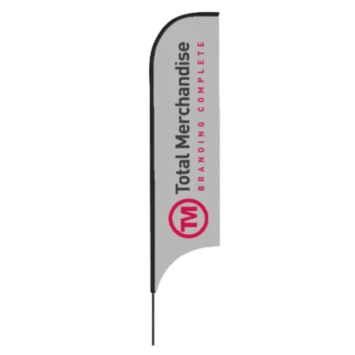 Concave Banner Flags in Black/White