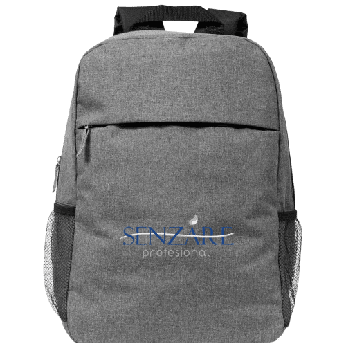 Heathered Laptop Backpacks in Heather Grey