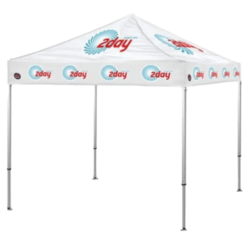 Promotional 3x3m Gazebo with company branding to the roof from Total Merchandise